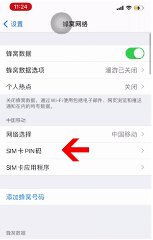 沈阳苹果14维修网分享如何给iPhone14的SIM卡设置密码 