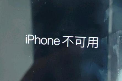 沈阳苹果服务网点分享锁屏界面显示“iPhone 不可用”如何解决 